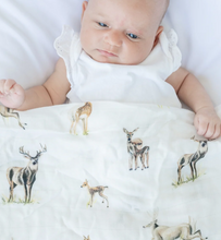 Load image into Gallery viewer, Little Fawn, Big Yawn Deer Swaddle