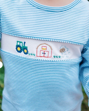 Load image into Gallery viewer, Bayou Play Set- Farm Louisville Light Blue Ministripe