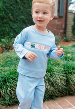 Load image into Gallery viewer, Bayou Play Set- Farm Louisville Light Blue Ministripe
