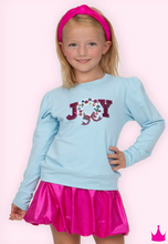 Load image into Gallery viewer, Hot Pink Shimmer Bubble Skort