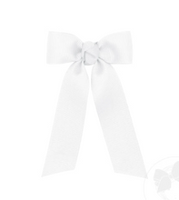 Load image into Gallery viewer, Tiny Grosgrain Bowtie with Knot Wrap and Streamer Tails