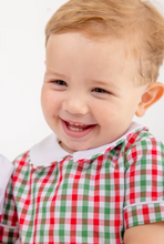 Load image into Gallery viewer, Brentley Bubble- Richmond Red and Kiawah Kelly Green Gingham