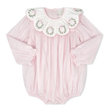 Load image into Gallery viewer, Chloe Bubble- Wreath Embroidery, Blessings Pink