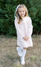 Load image into Gallery viewer, Chloe Dress- Wreath Embroidery, Blessings Pink
