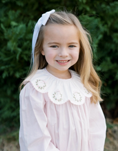 Load image into Gallery viewer, Chloe Dress- Wreath Embroidery, Blessings Pink