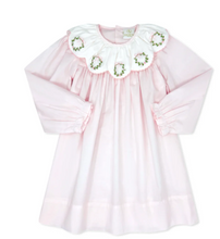 Load image into Gallery viewer, Chloe Dress- Wreath Embroidery, Blessings Pink