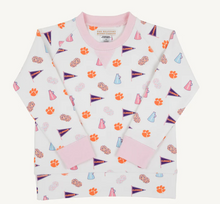 Load image into Gallery viewer, Cassidy Comfy Crewneck- Tiger Triumph with Palm Beach Pink