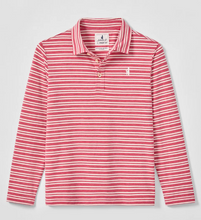 Load image into Gallery viewer, Brannen Jr. Long Sleeve Polo- Malibu Red