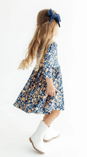 Load image into Gallery viewer, Marigold Moon 3/4 Sleeve Pocket Twirl Dress