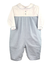 Load image into Gallery viewer, Embroidered Airplane Mini Check Longall