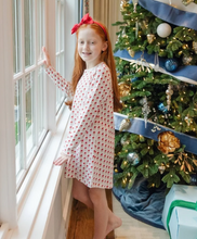 Load image into Gallery viewer, Berkeley Girls' Shirt Dress - Whimsical Santa