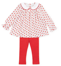 Load image into Gallery viewer, Morgan Set Girls' Legging Set - Whimsical Santa