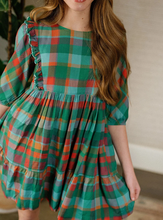 Load image into Gallery viewer, Kelly Forest Plaid Dress