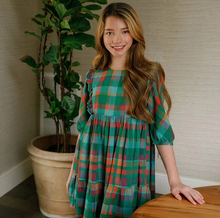 Load image into Gallery viewer, Kelly Forest Plaid Dress