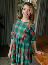 Load image into Gallery viewer, Kelly Forest Plaid Dress