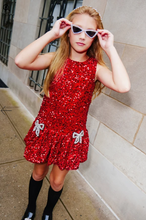 Load image into Gallery viewer, Ruby Bows Dress
