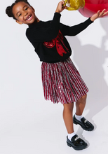 Load image into Gallery viewer, Candy Cane Sequin Striped Skirt