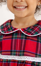 Load image into Gallery viewer, Goldie Locks Nightgown- Society Prep Plaid with Worth Avenue White