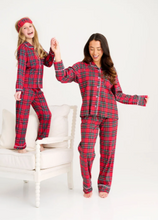 Load image into Gallery viewer, Let Me Lounge Set- Society Prep Plaid with Worth Avenue White