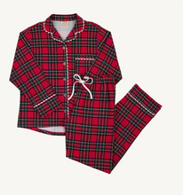 Load image into Gallery viewer, Let Me Lounge Set- Society Prep Plaid with Worth Avenue White