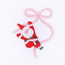 Load image into Gallery viewer, Jolly Ribbons Hand-Embroidered Ruffle Footie