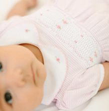 Load image into Gallery viewer, Anna Smocked Short Sleeve Bubble - Pink