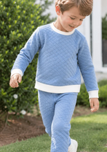 Load image into Gallery viewer, Harris Quilted Playsuit-Baylor Blue