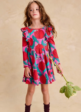 Load image into Gallery viewer, Ruffle Shoulder Ballet Dress- Tulip Twist in Pink