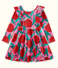 Load image into Gallery viewer, Ruffle Shoulder Ballet Dress- Tulip Twist in Pink