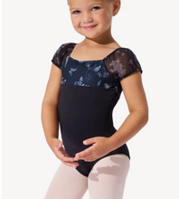 Load image into Gallery viewer, Black Fairy Toile Belle Leotard