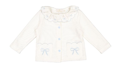 Blue Bows Knit Cardigan