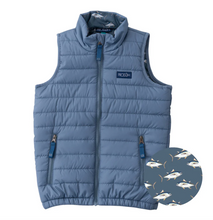 Load image into Gallery viewer, Kid&#39;s Puffer Vest Bluefin Blue