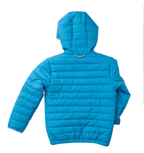 Kid's Hooded Puffer Jacket Dresden Blue