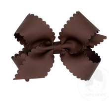 Load image into Gallery viewer, Medium Scalloped Edge Grosgrain Bows