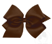 Load image into Gallery viewer, King Grosgrain Bow With Scallop Edge