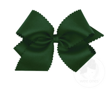 Load image into Gallery viewer, King Grosgrain Bow With Scallop Edge