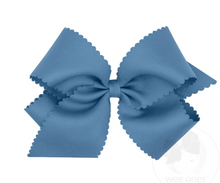 Load image into Gallery viewer, King Grosgrain Bow With Scallop Edge