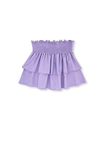 Sugarplum Purple Knit Tatum Tiered Skirt