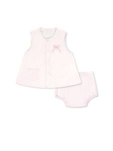 Bow & Blessings Pink Maria Diaper Set