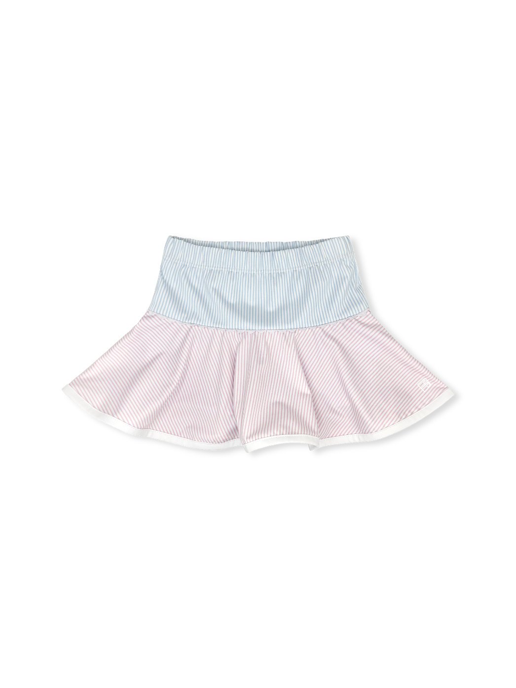 Quinn Skort Cotton Candy Pink Petal Purple & Cotton Candy Blue Ministripe