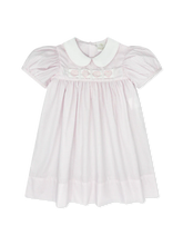 Load image into Gallery viewer, Ruth Ribbon Dress- Classic Pink Windowpane