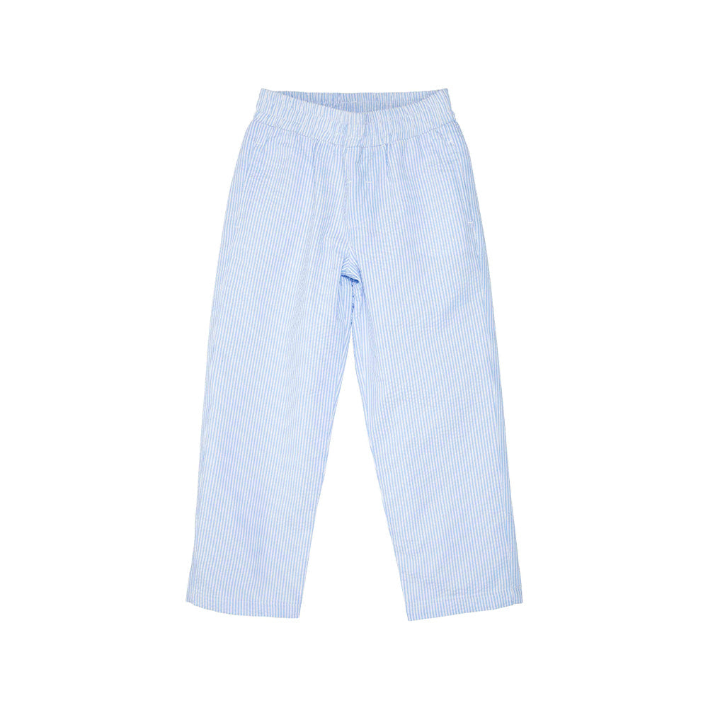 Sheffield Pants Breakers Blue Seersucker with Breakers Blue Stork