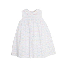 Load image into Gallery viewer, Sleeveless Mary Dal Dress Worth Avenue White With Pastel Dallas Dot