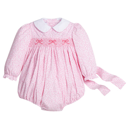 Pink Vinings Smocked Natalie Bubble