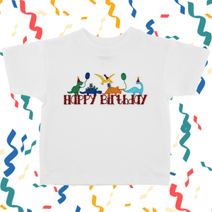 Happy Birthday Dinosaur T-Shirt