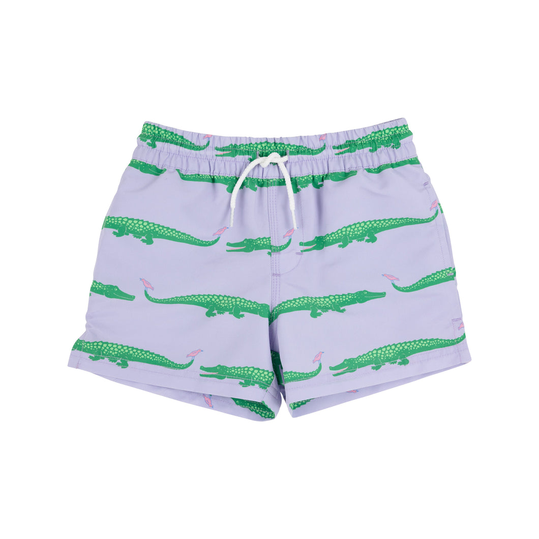 Tortola Swim Trunks Gator Pond Pals Lauderdale Lavender/Palm Beach Pink