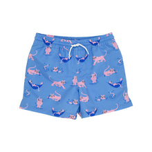 Load image into Gallery viewer, Tortola Swim Trunks- Wild One/Worth Ave White