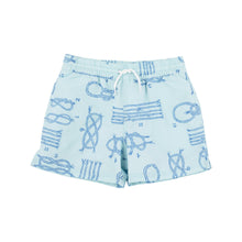 Load image into Gallery viewer, Tortola Swim Trunks Yachts of Knots with Worth Avenue White