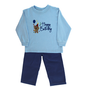 Happy Birthday Boys Long Sleeve Tee