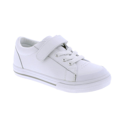 Footmates Reese White Leather Sneakers